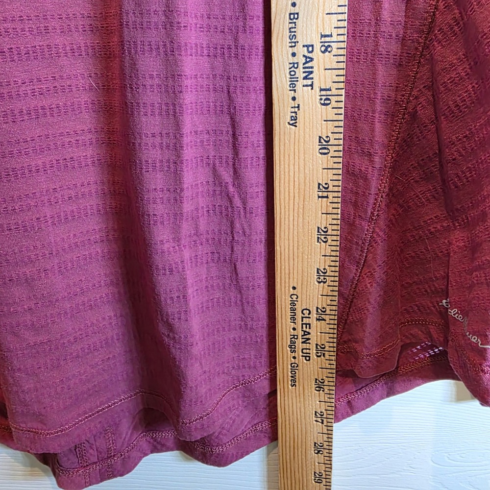Eddie Bauer Long Sleeve Top Pullover FreeDry Yoga Workout Womens Sz XL Red - Picture 12 of 12